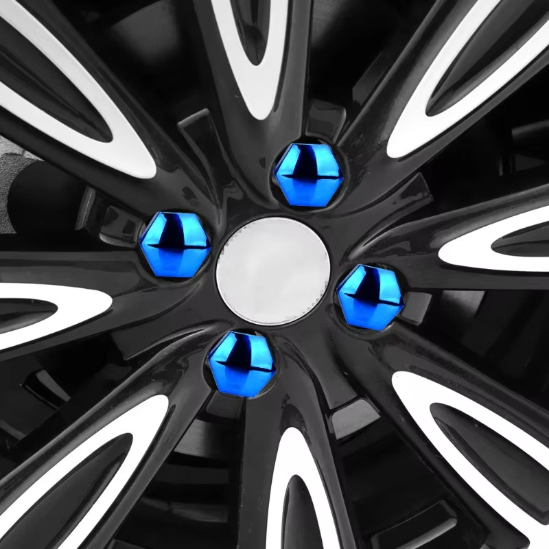 通用汽车轮胎螺丝帽 17mm/19mm/21mm 轮毂装饰塑料保护盖 螺母防尘螺帽