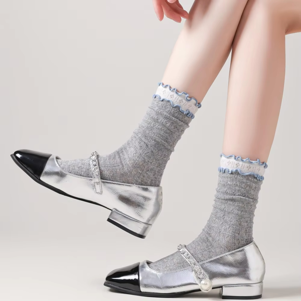 【WYMER】时尚舒适袜子 - 多色可选，透气吸汗