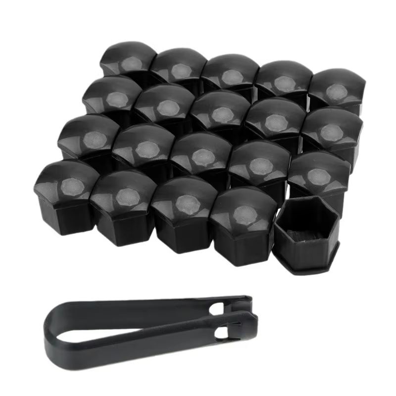 通用汽车轮胎螺丝帽 17mm/19mm/21mm 轮毂装饰塑料保护盖 螺母防尘螺帽