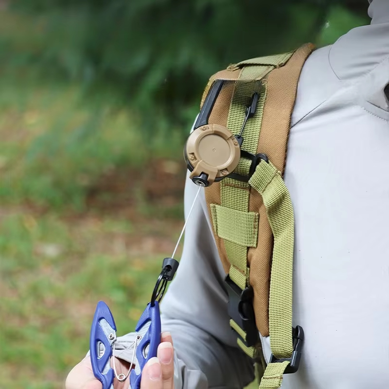 可调节运动登山扣｜便携发条背包扣｜水瓶卡扣｜腰带钥匙串多功能易拉扣
