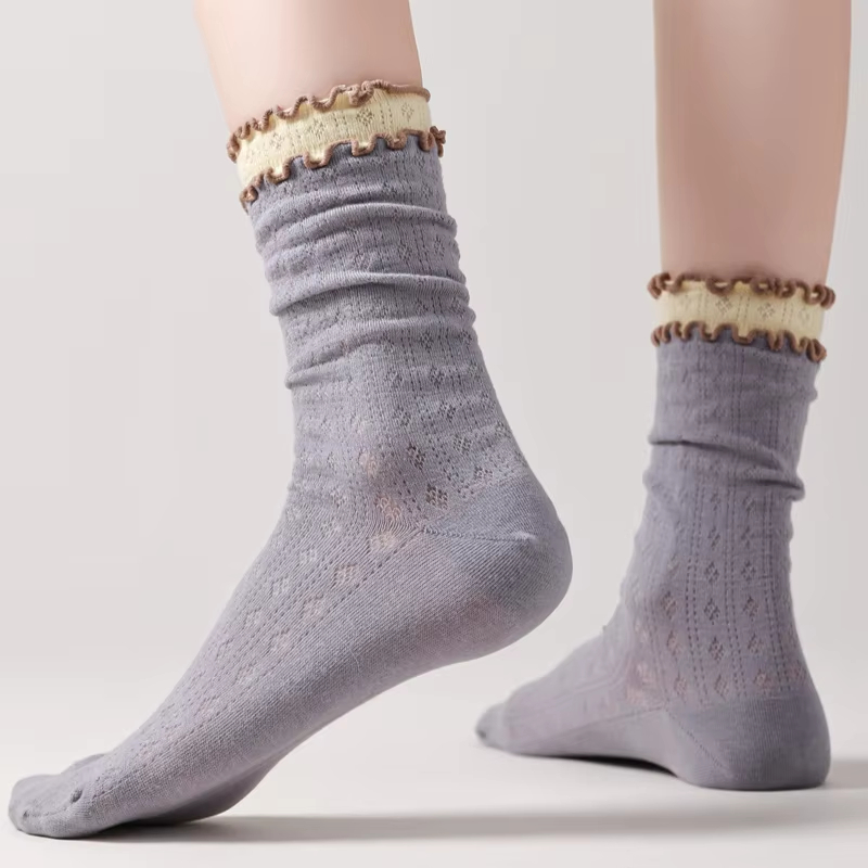 【WYMER】时尚舒适袜子 - 多色可选，透气吸汗